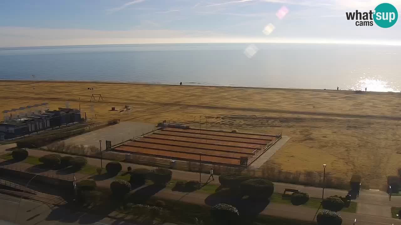 The beach of Bibione webcam – Italy
