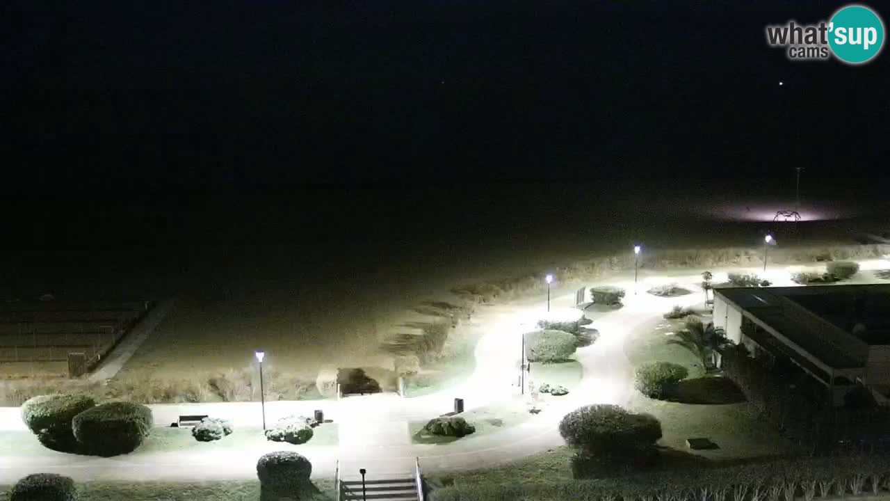 La spiaggia di Bibione webcam live e piazzale Zenit