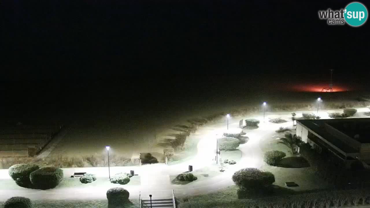 La spiaggia di Bibione webcam live e piazzale Zenit