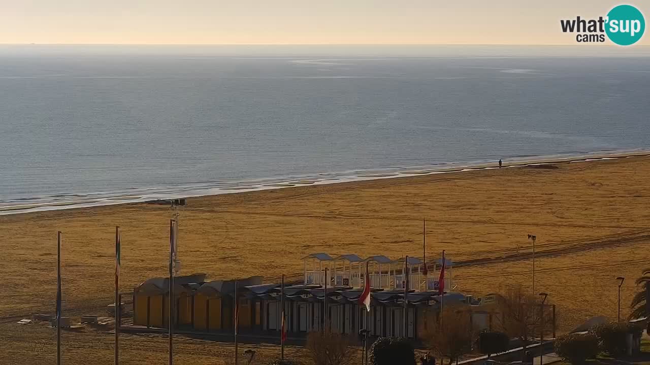 The beach of Bibione webcam – Italy