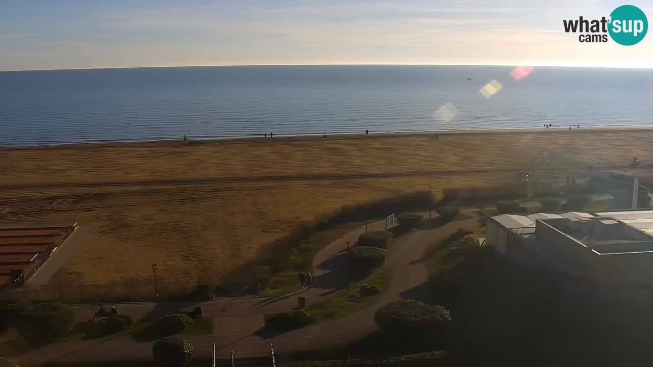 The beach of Bibione webcam – Italy