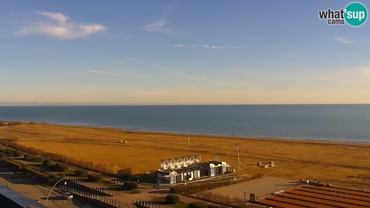 The beach of Bibione webcam – Italy