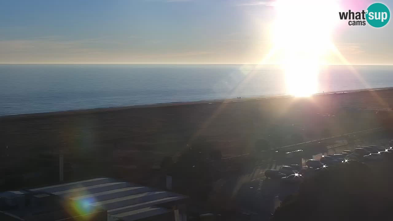 La spiaggia di Bibione webcam live e piazzale Zenit