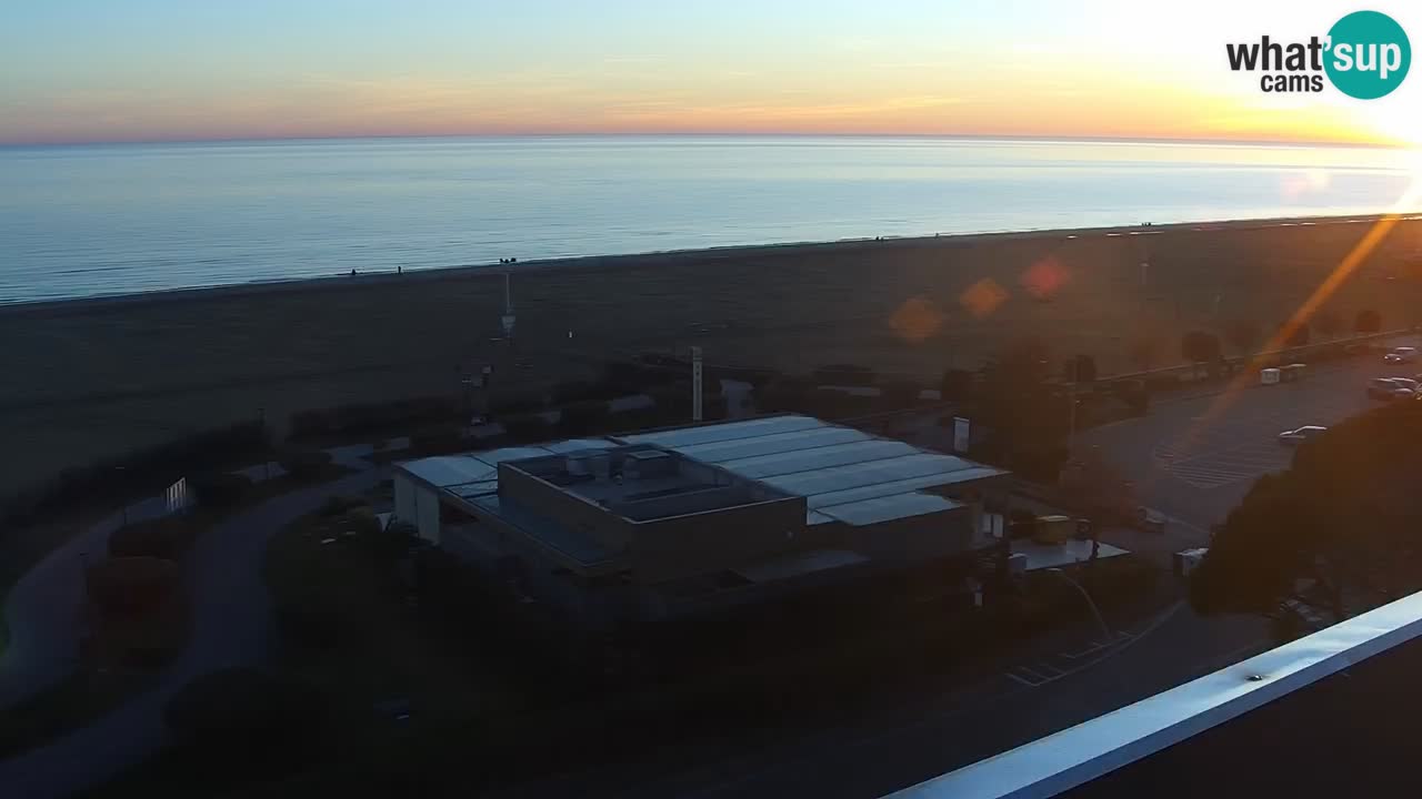 La spiaggia di Bibione webcam live e piazzale Zenit