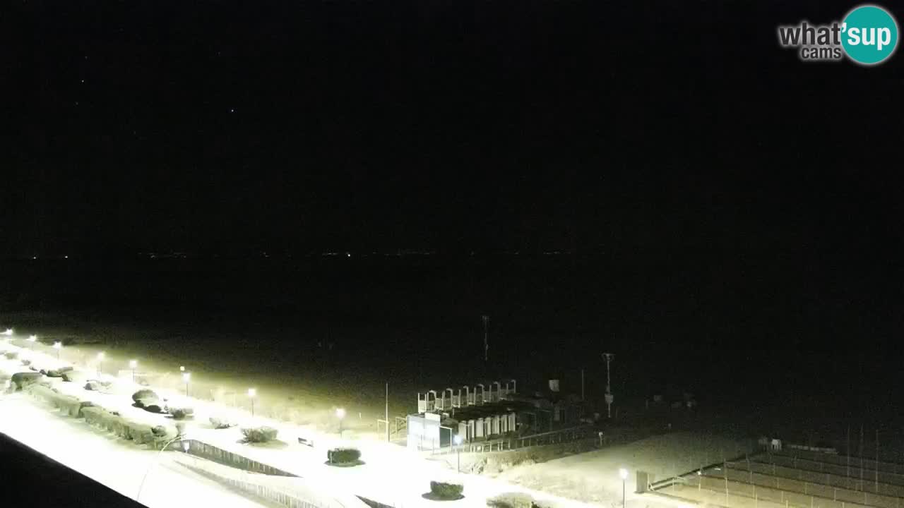 La spiaggia di Bibione webcam live e piazzale Zenit