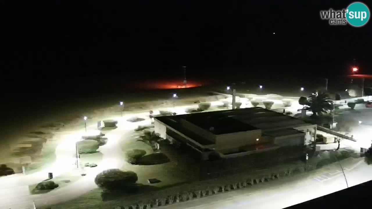 The beach of Bibione webcam – Italy