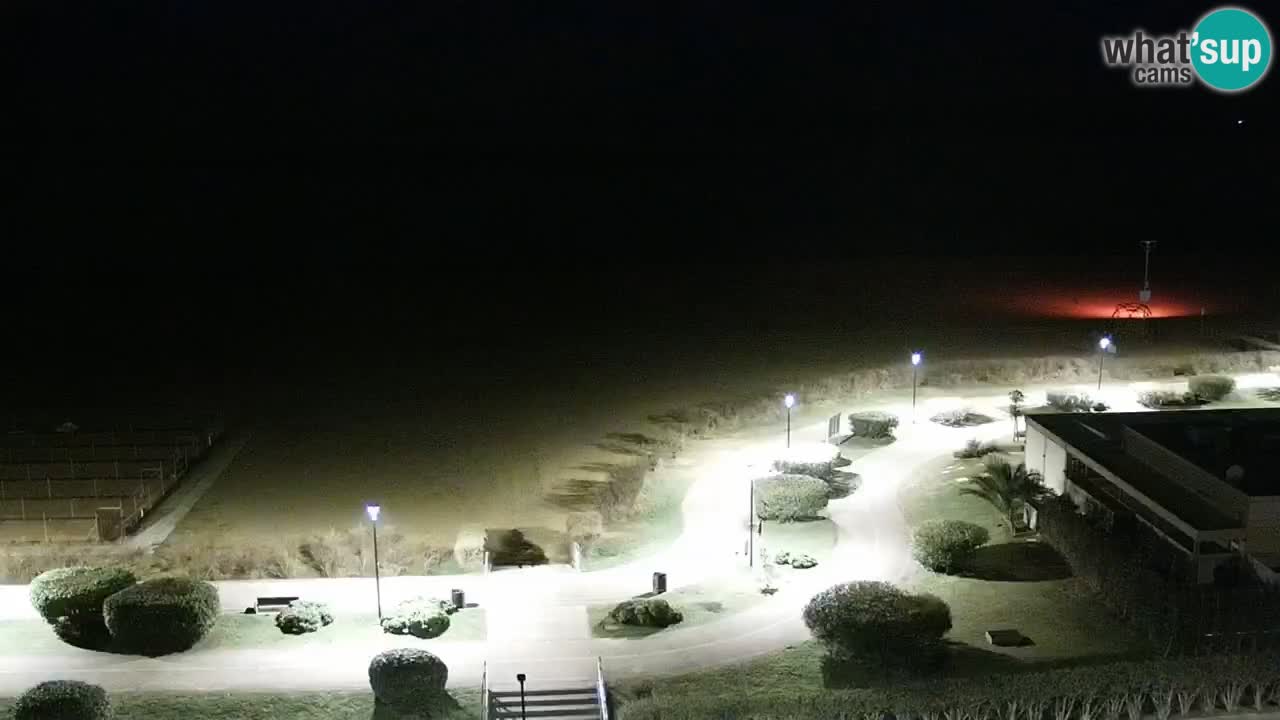 La spiaggia di Bibione webcam live e piazzale Zenit