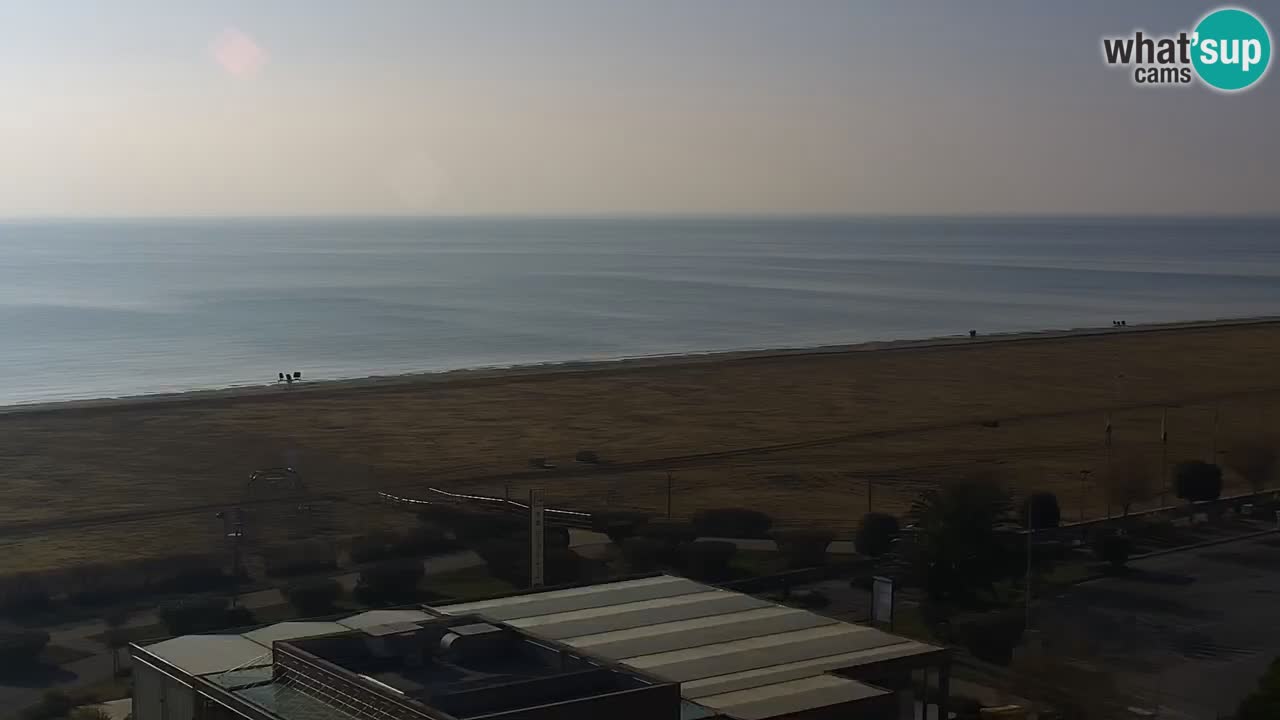 La spiaggia di Bibione webcam live e piazzale Zenit