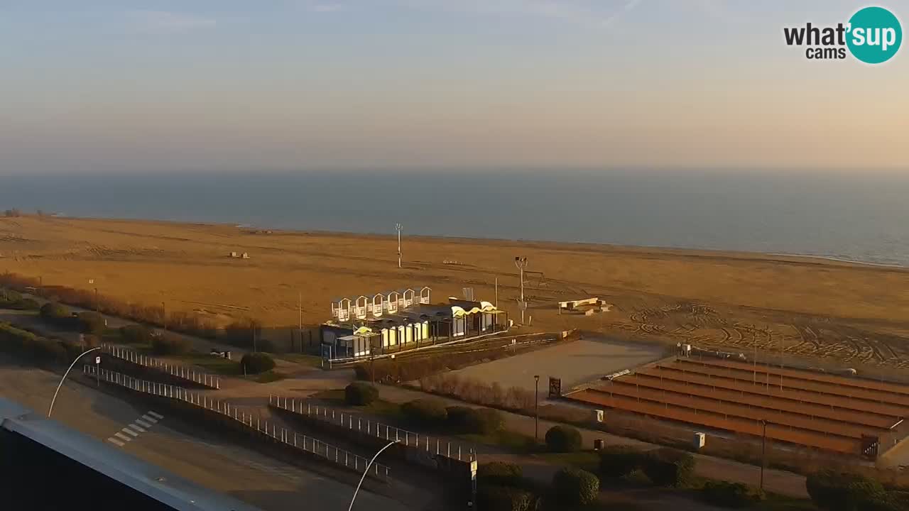 The beach of Bibione webcam – Italy