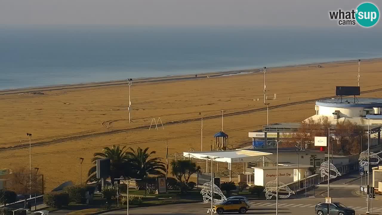 La spiaggia di Bibione webcam live e piazzale Zenit