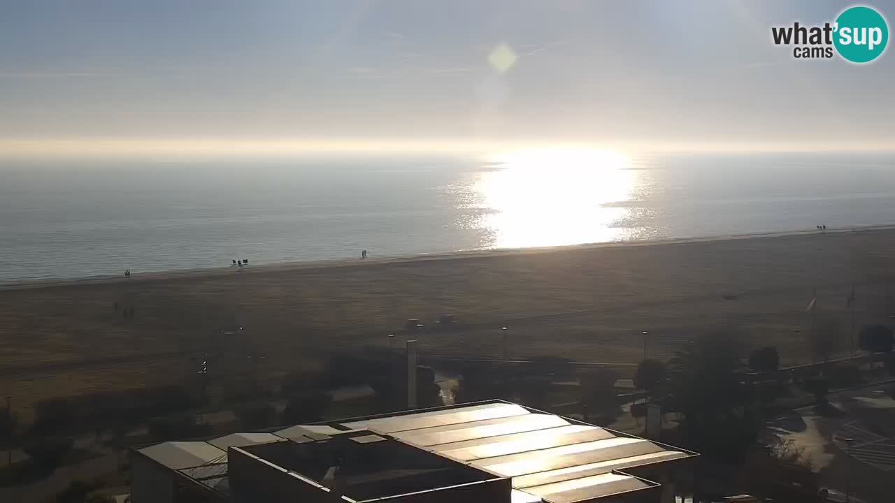 The beach of Bibione webcam – Italy