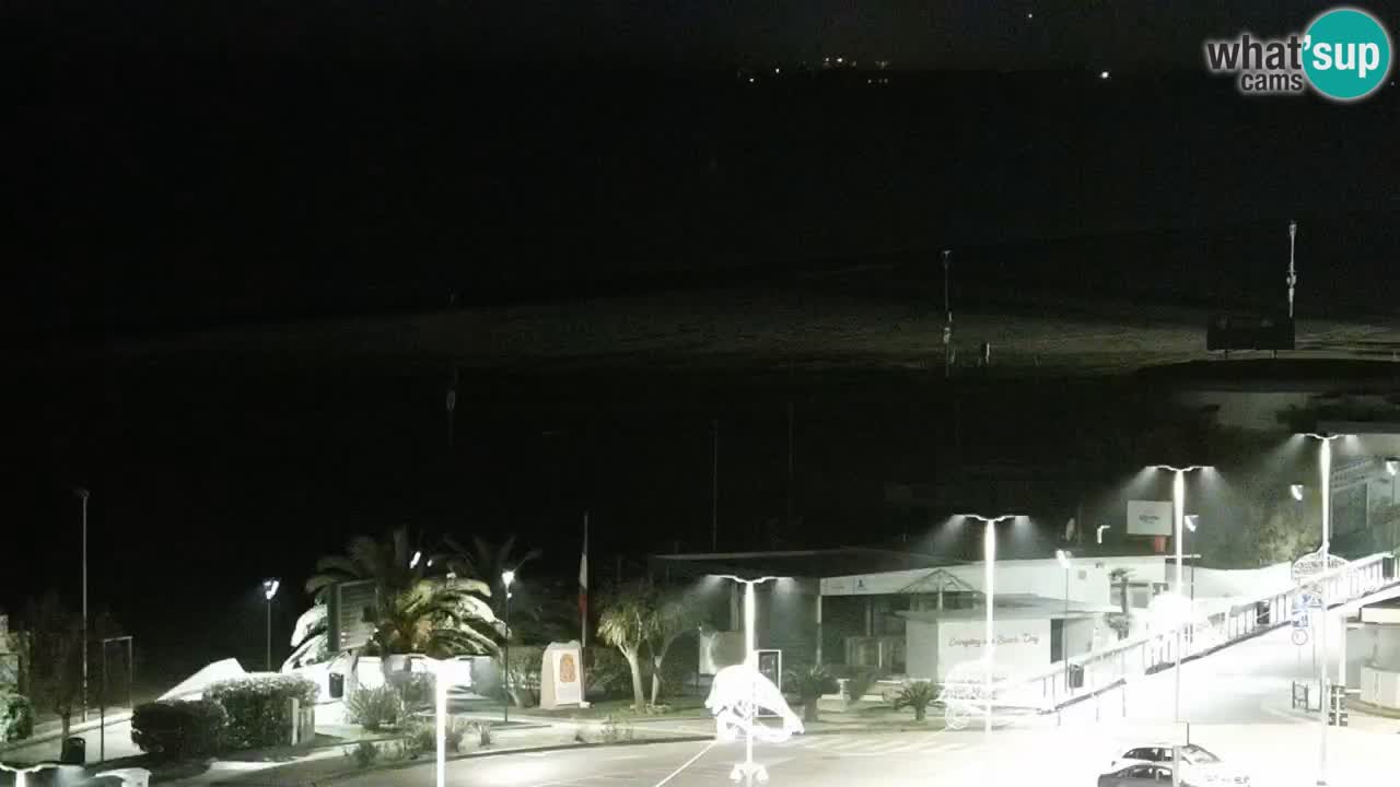 La spiaggia di Bibione webcam live e piazzale Zenit