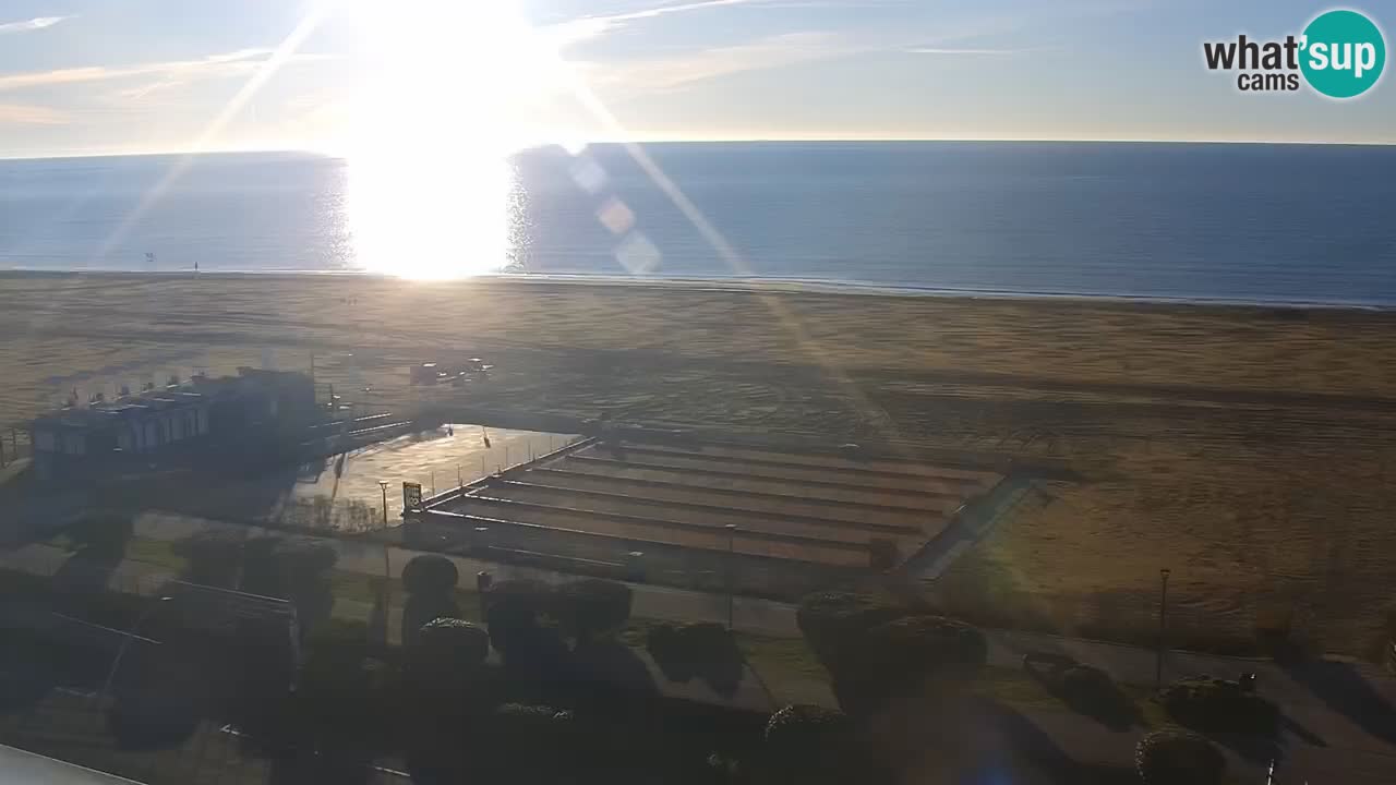 The beach of Bibione webcam – Italy