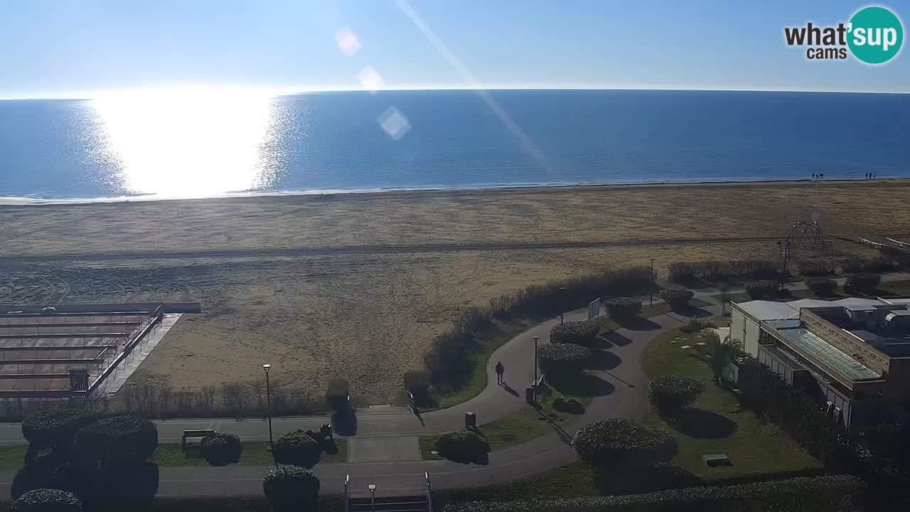 The beach of Bibione webcam – Italy
