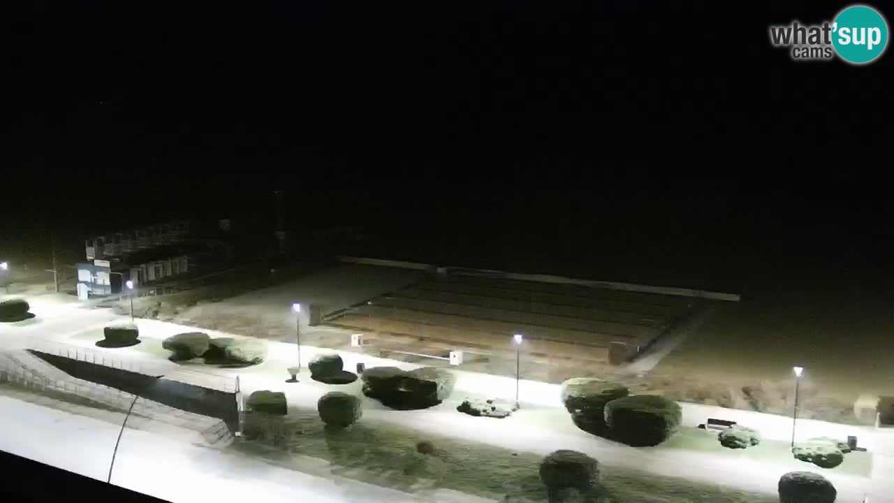 The beach of Bibione webcam – Italy