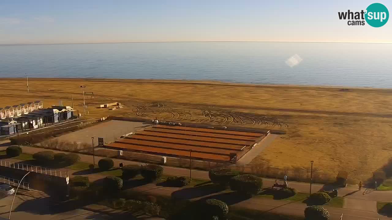 The beach of Bibione webcam – Italy