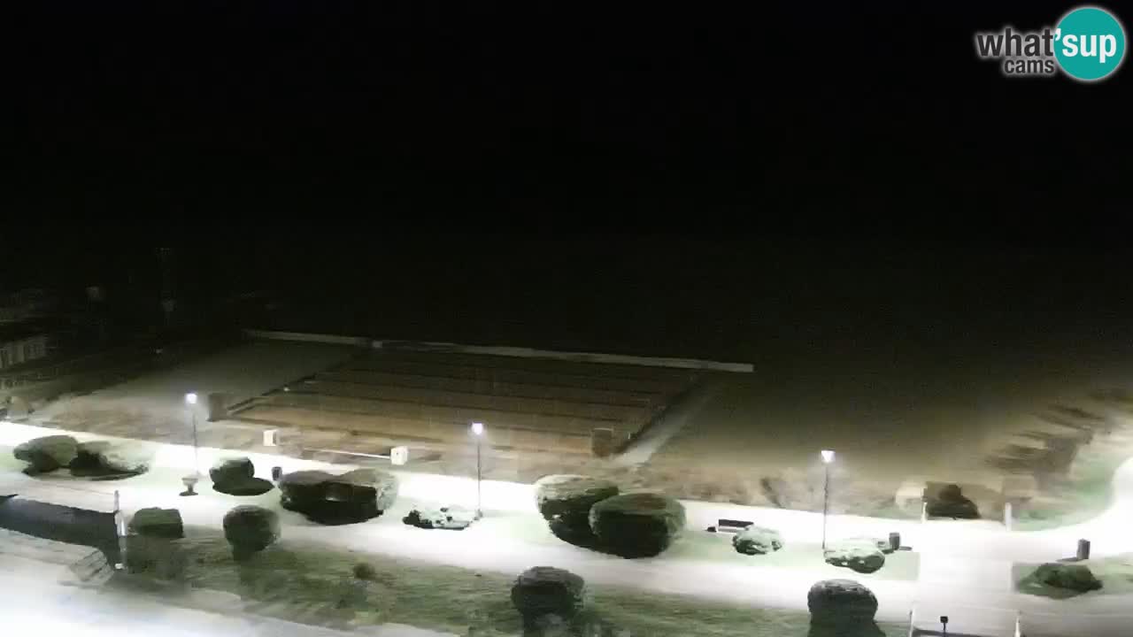 The beach of Bibione webcam – Italy