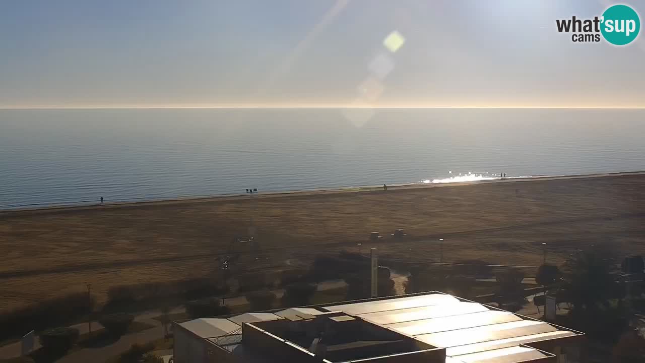 The beach of Bibione webcam – Italy