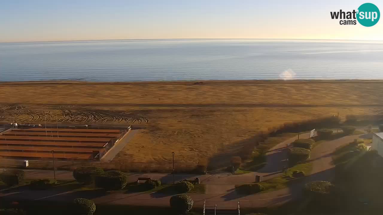 La spiaggia di Bibione webcam live e piazzale Zenit