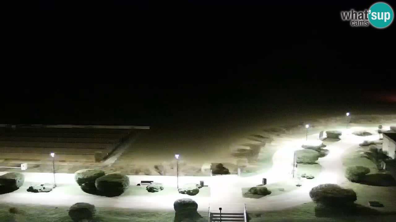 La spiaggia di Bibione webcam live e piazzale Zenit