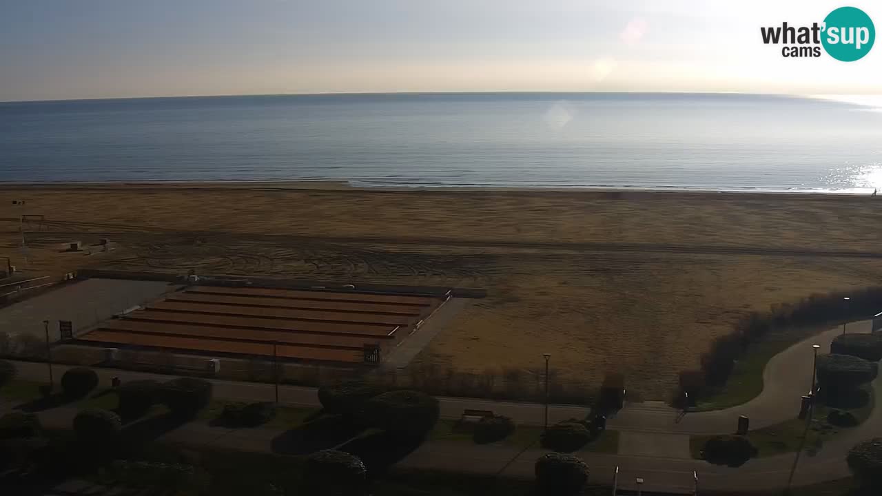 La spiaggia di Bibione webcam live e piazzale Zenit