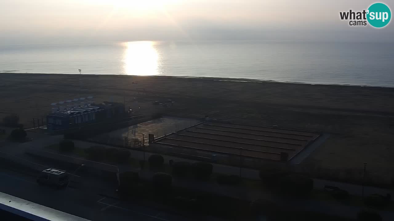 The beach of Bibione webcam – Italy