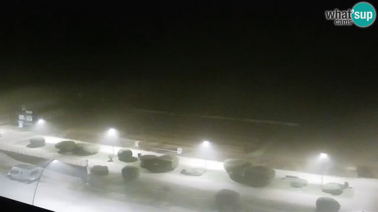 La spiaggia di Bibione webcam live e piazzale Zenit