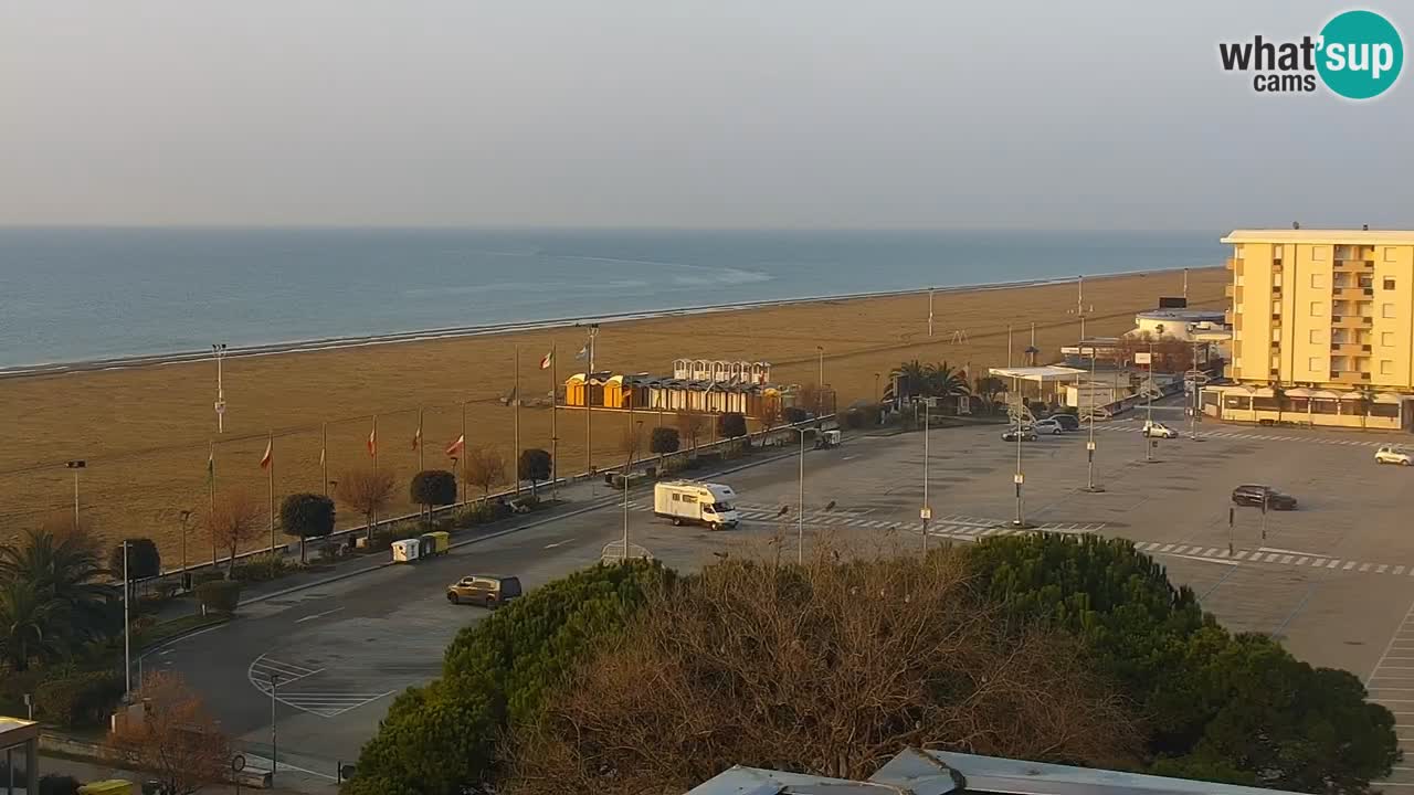 The beach of Bibione webcam – Italy