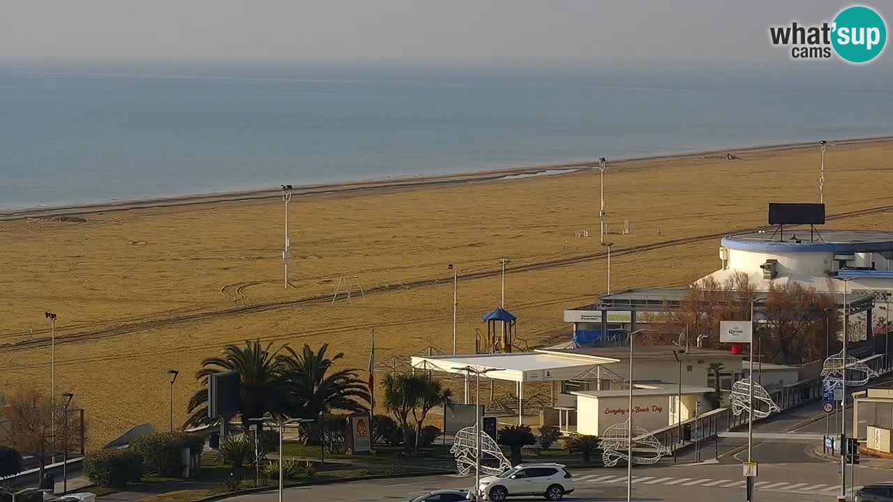 La spiaggia di Bibione webcam live e piazzale Zenit