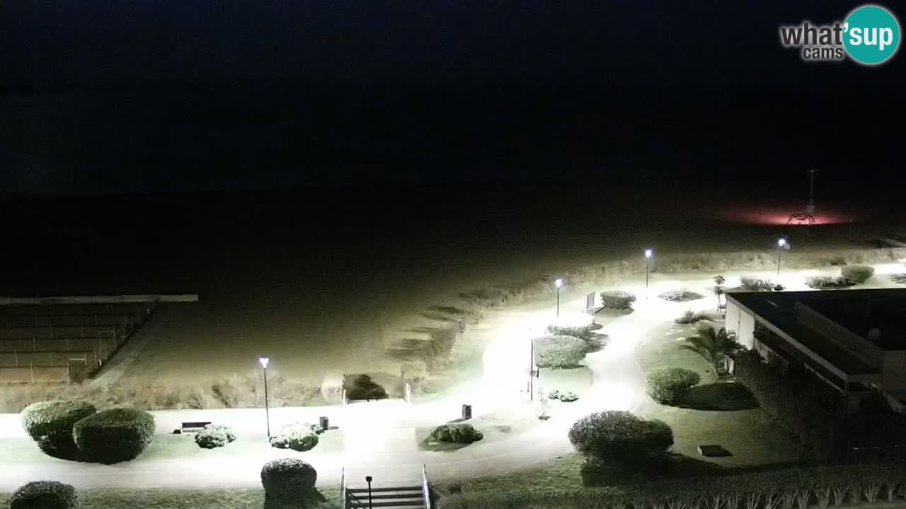La spiaggia di Bibione webcam live e piazzale Zenit