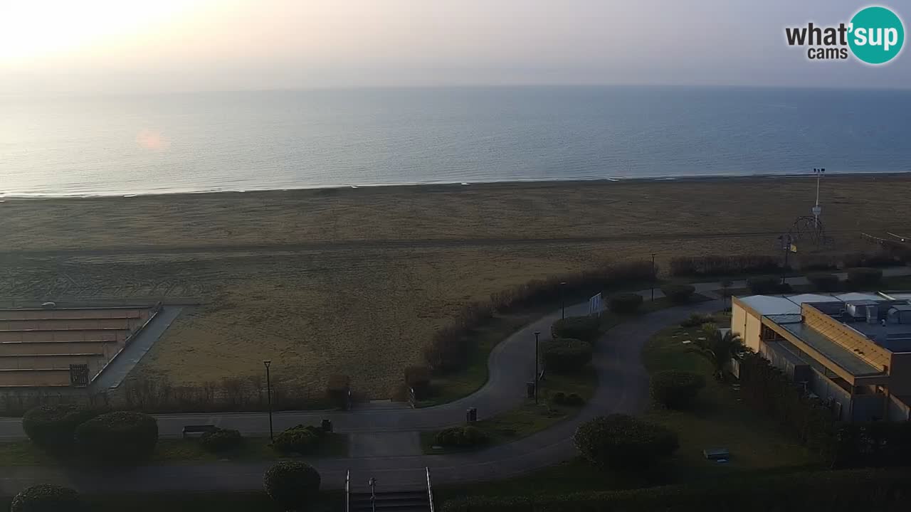 La spiaggia di Bibione webcam live e piazzale Zenit