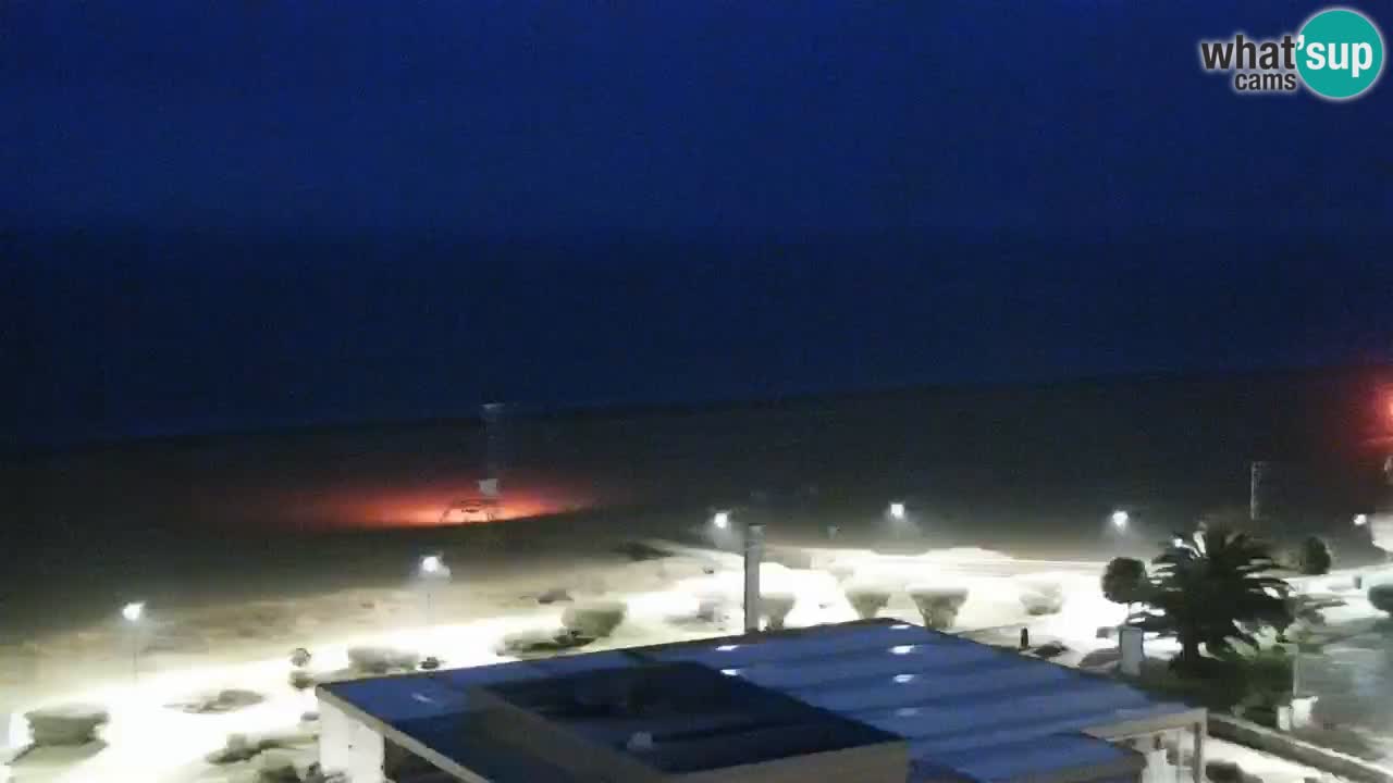 The beach of Bibione webcam – Italy