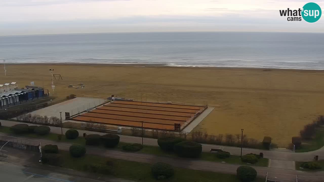 La spiaggia di Bibione webcam live e piazzale Zenit