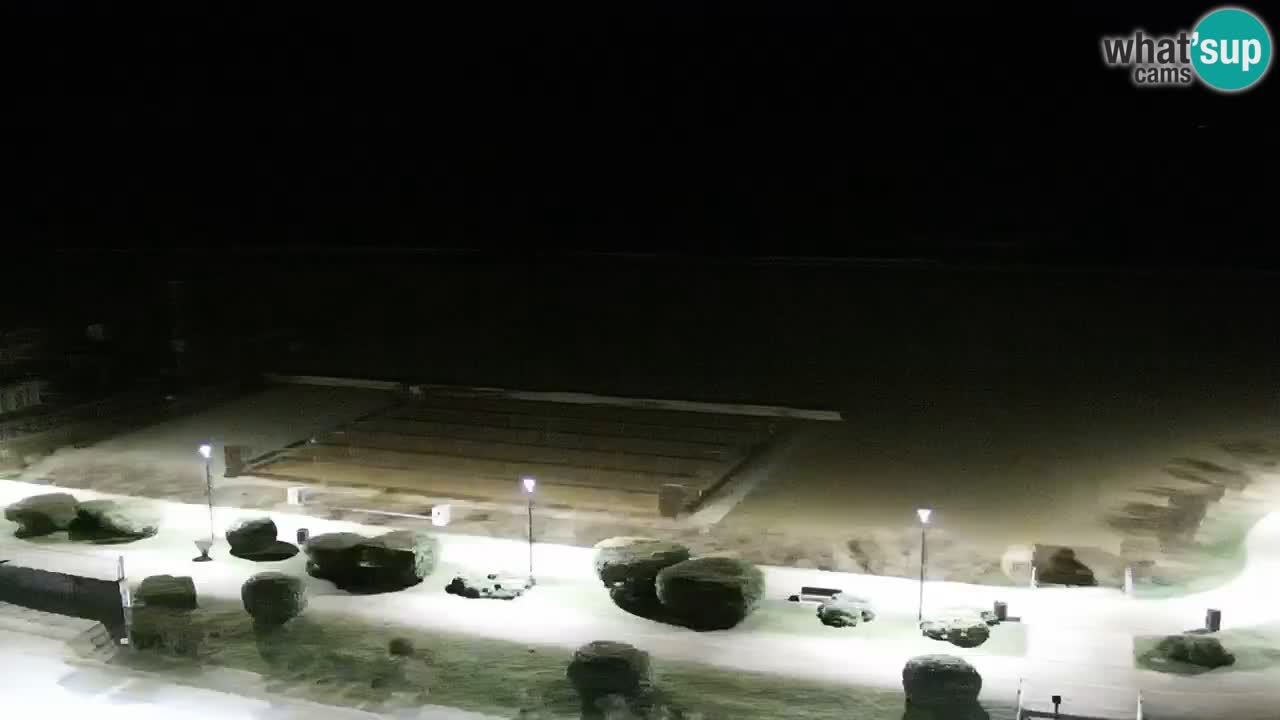 The beach of Bibione webcam – Italy