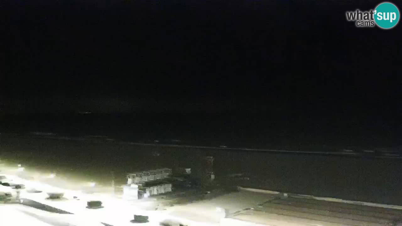 The beach of Bibione webcam – Italy