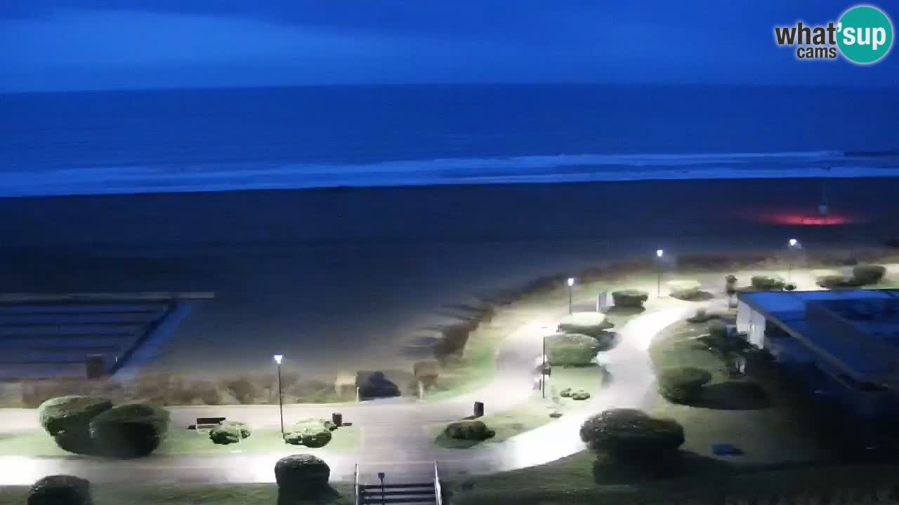 The beach of Bibione webcam – Italy