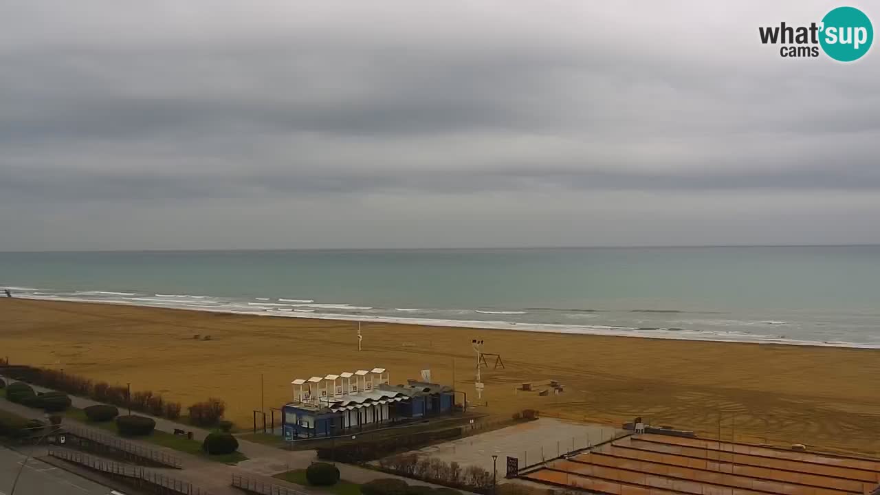 The beach of Bibione webcam – Italy