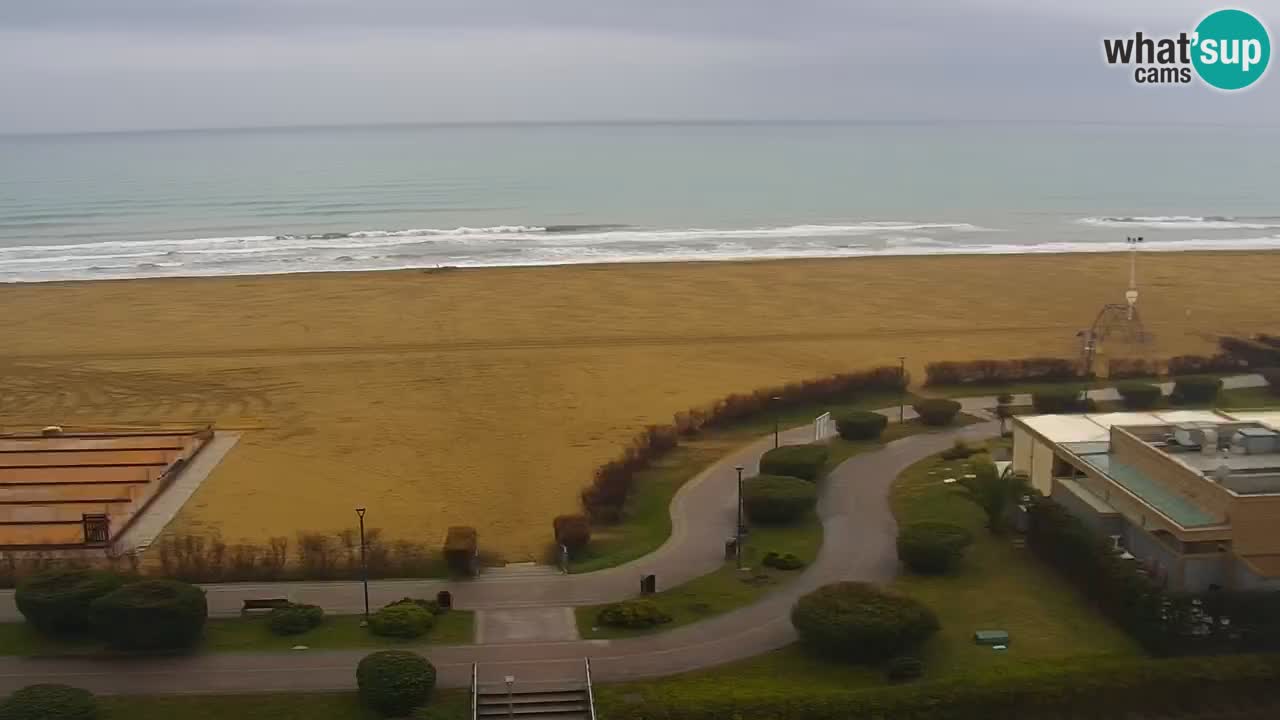 The beach of Bibione webcam – Italy