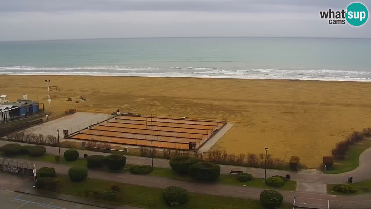 The beach of Bibione webcam – Italy