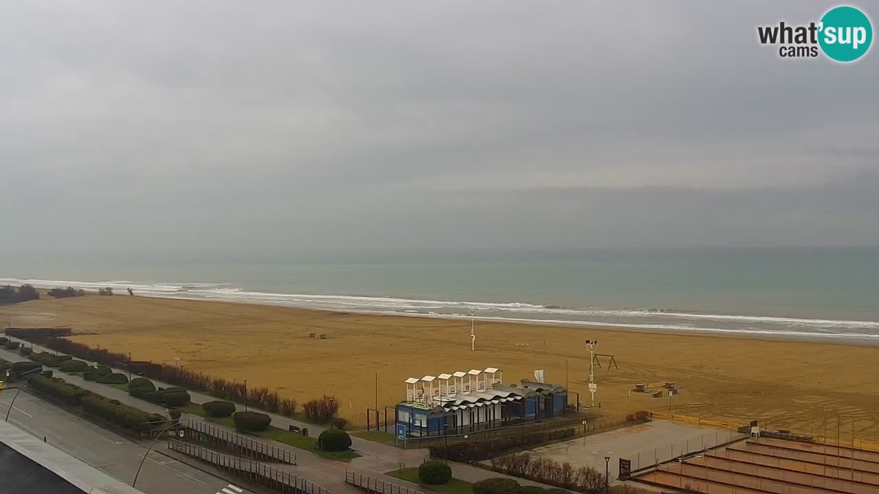 The beach of Bibione webcam – Italy