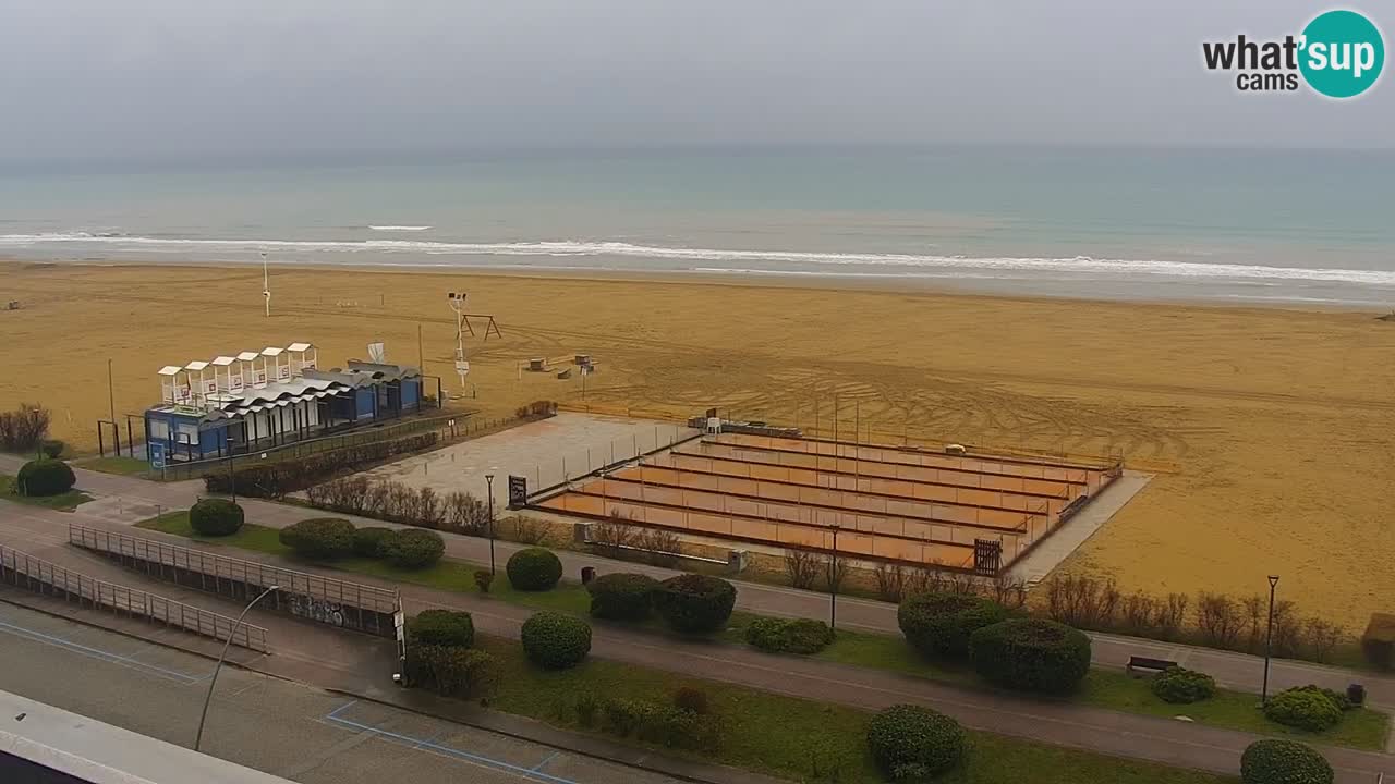The beach of Bibione webcam – Italy