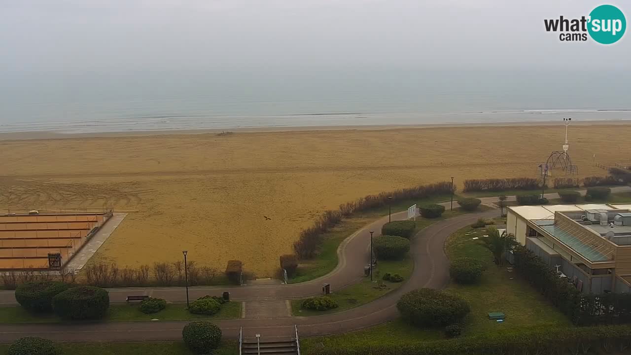 La spiaggia di Bibione webcam live e piazzale Zenit