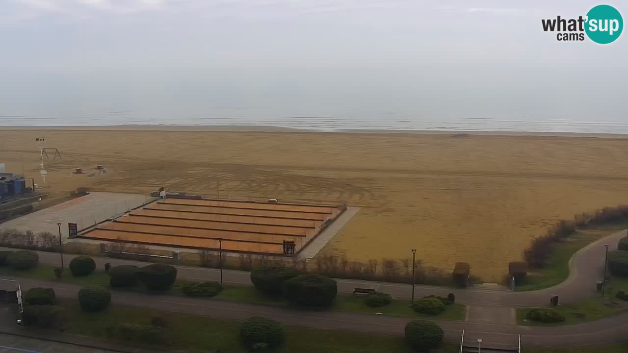 The beach of Bibione webcam – Italy