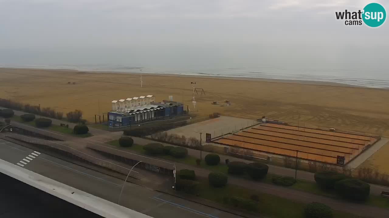 The beach of Bibione webcam – Italy