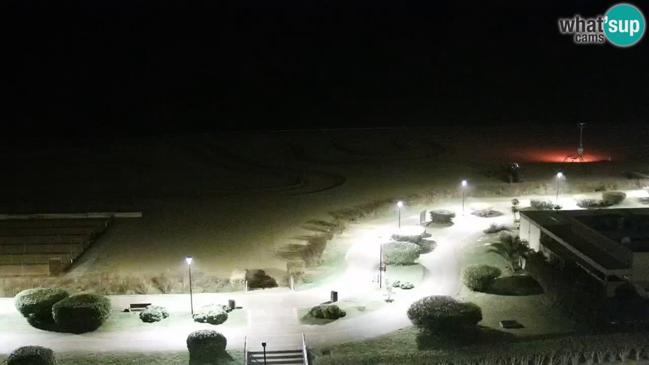 La spiaggia di Bibione webcam live e piazzale Zenit