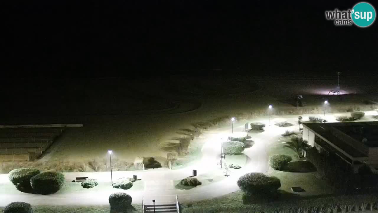 La spiaggia di Bibione webcam live e piazzale Zenit