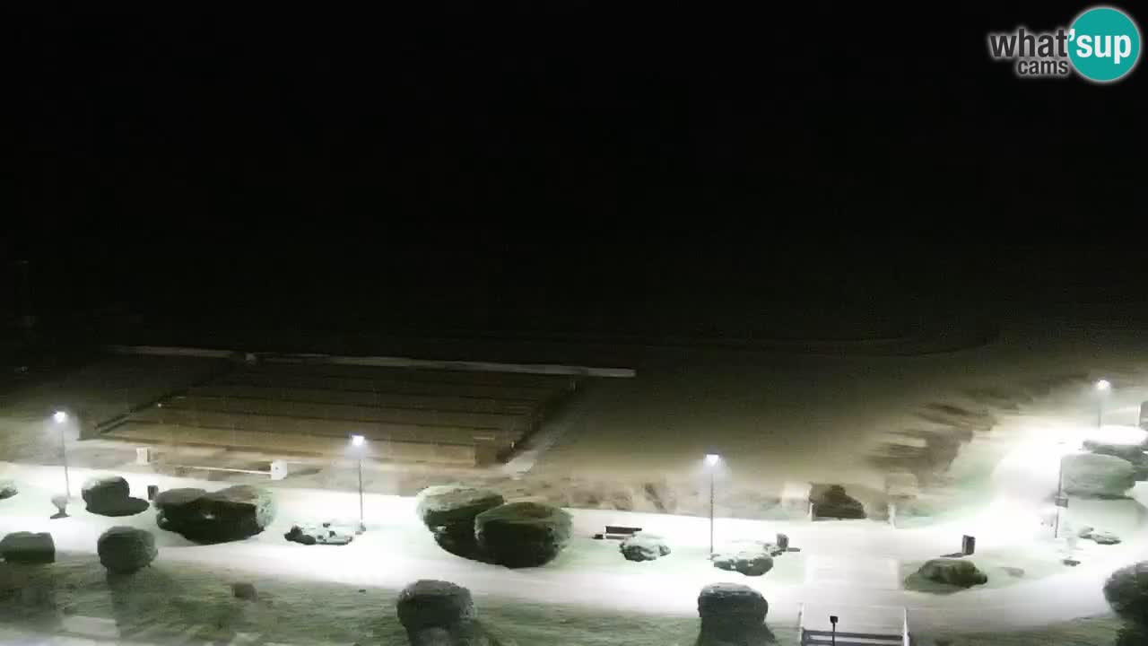 The beach of Bibione webcam – Italy