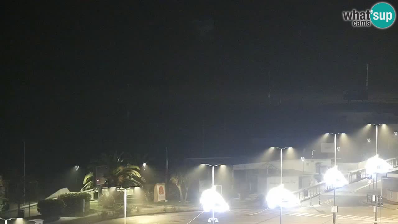 La spiaggia di Bibione webcam live e piazzale Zenit