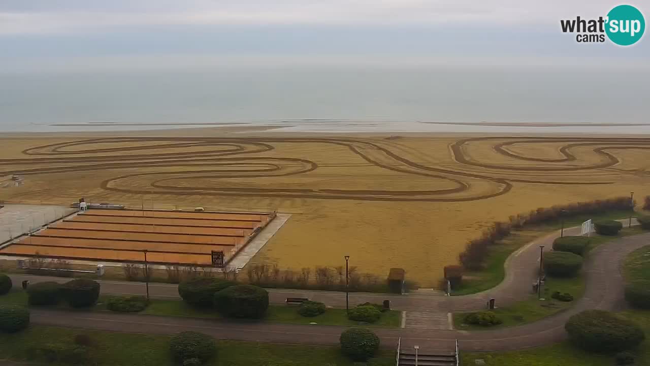 The beach of Bibione webcam – Italy