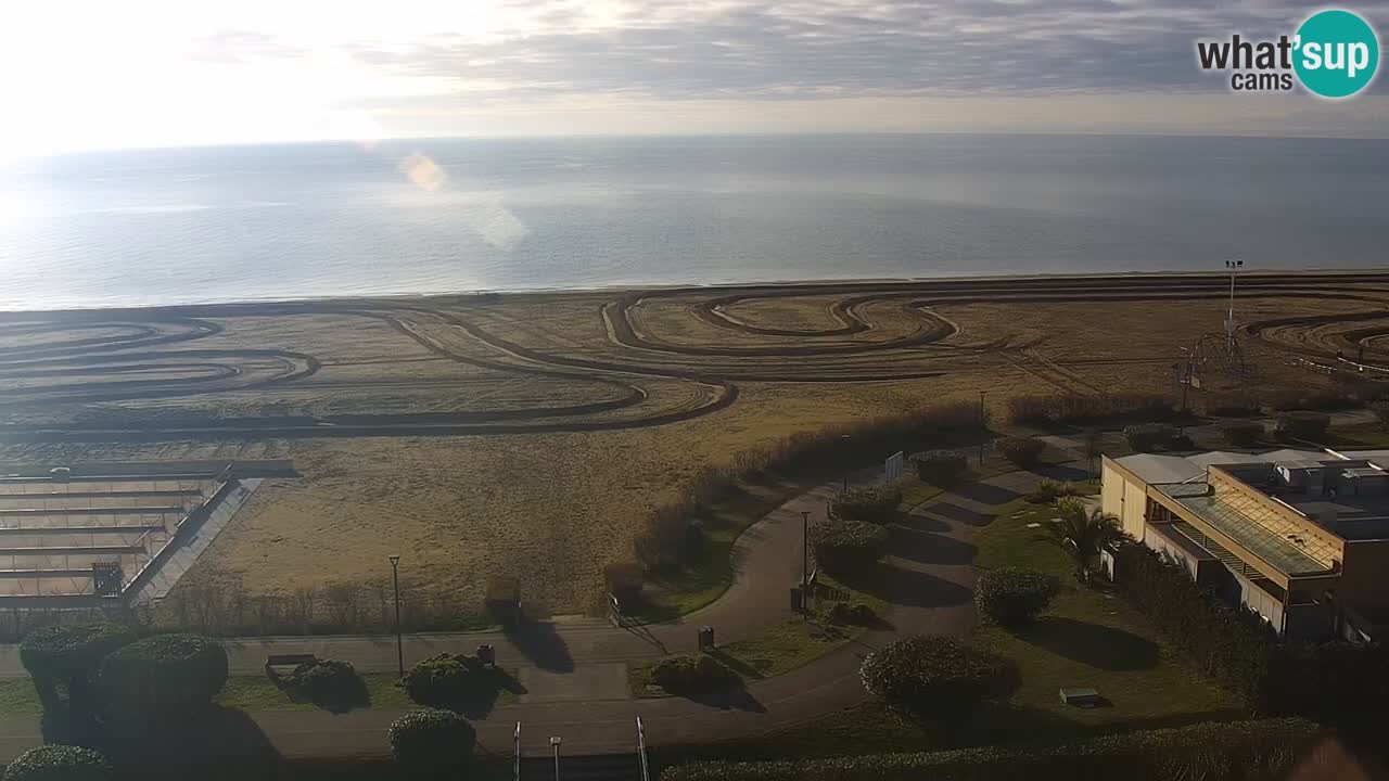 The beach of Bibione webcam – Italy